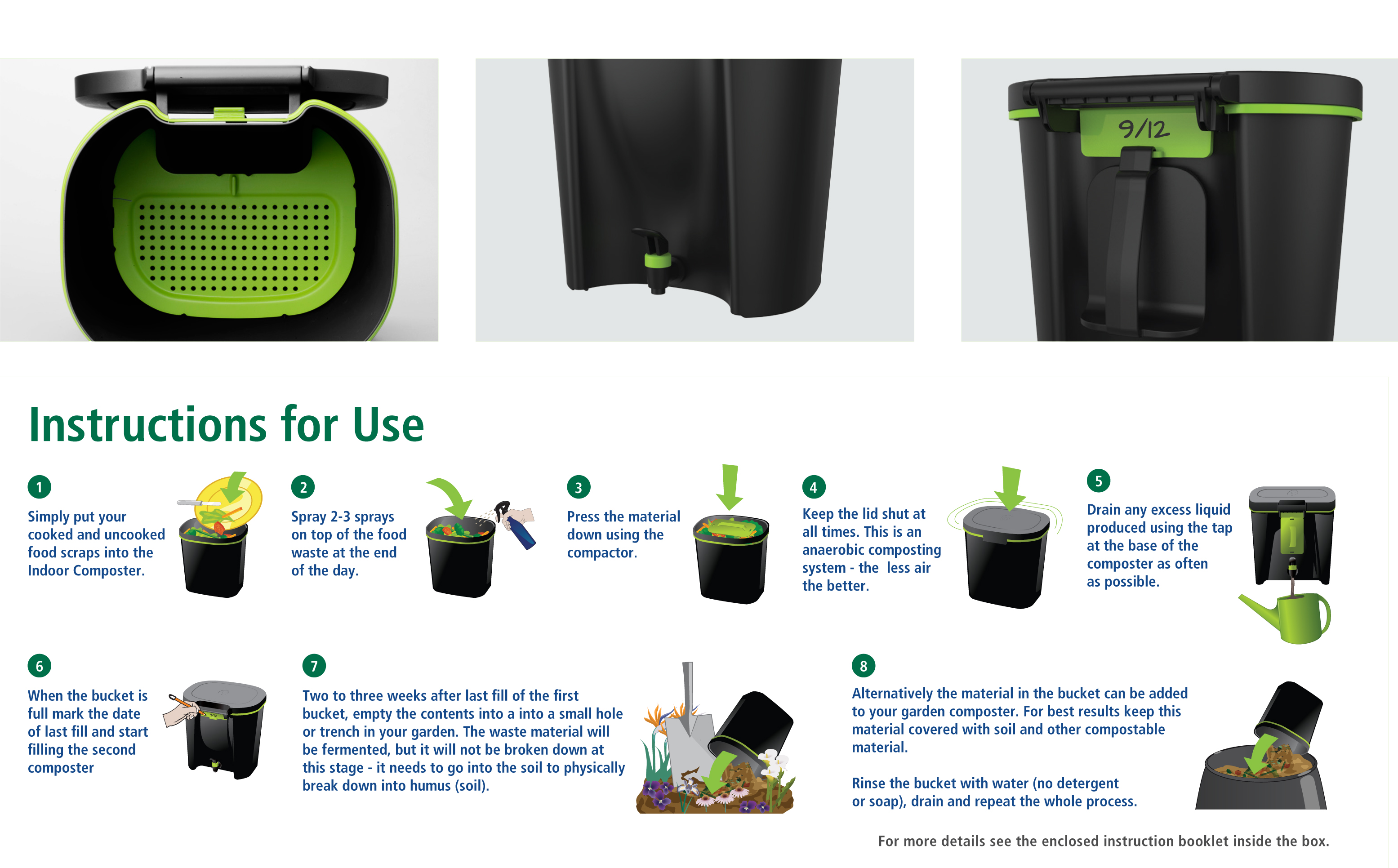 Maze 18L Bokashi bin Halve Your Household Waste